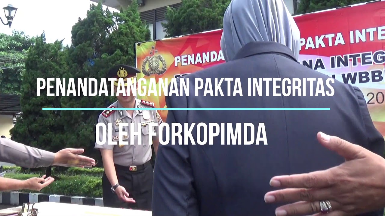 Pencanangan Zona Integritas Polres Sleman Youtube