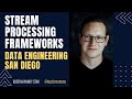 Data Engineering SD: Stream Processing Frameworks