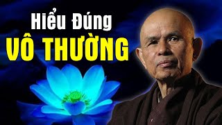 HIỂU ĐÚNG VỀ VÔ THƯỜNG ... Nghe Xong Rất An Lạc | TS Thích Nhất Hạnh Giảng