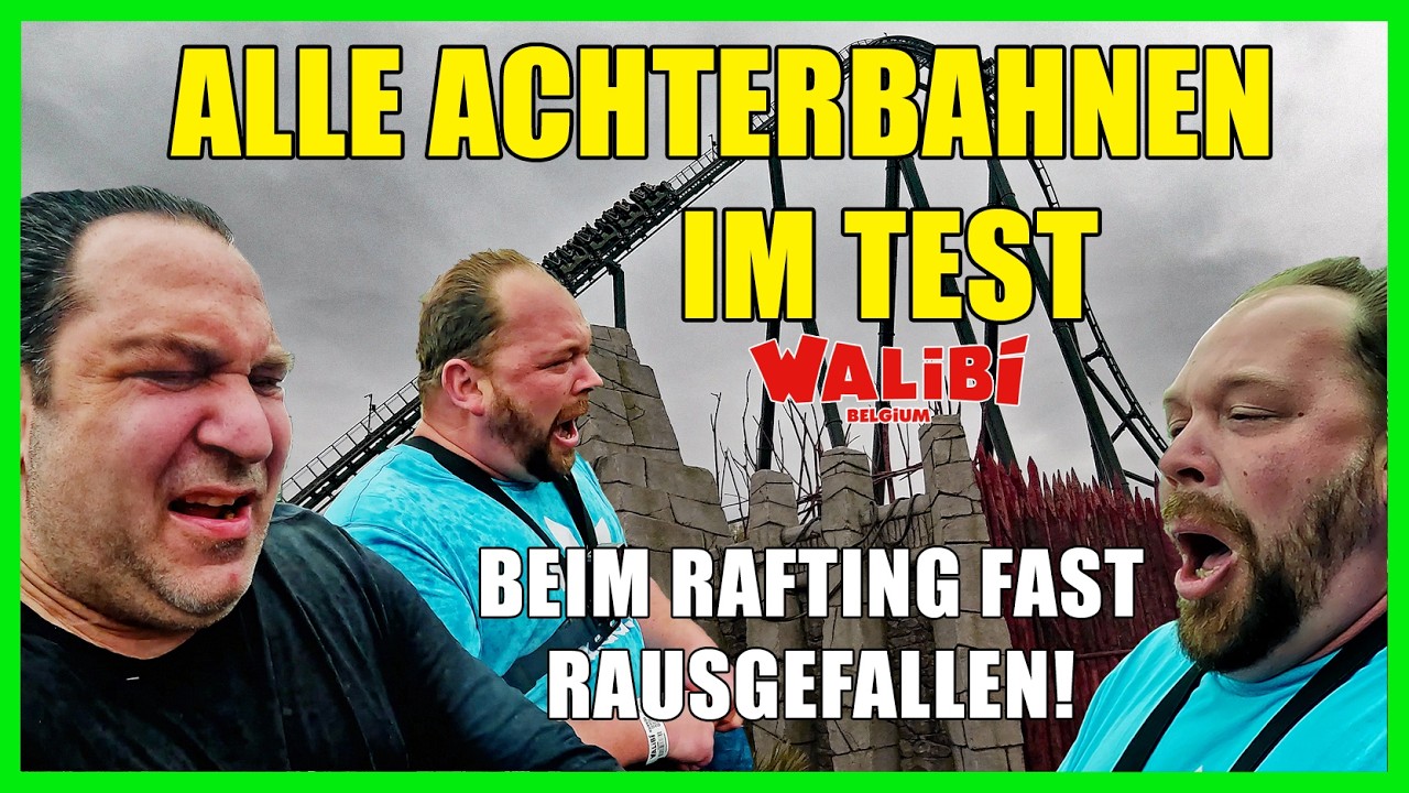 10 Achterbahnen und ein Beinahe Unfall - Walibi Belgien Freizeitpark Vlog 2025