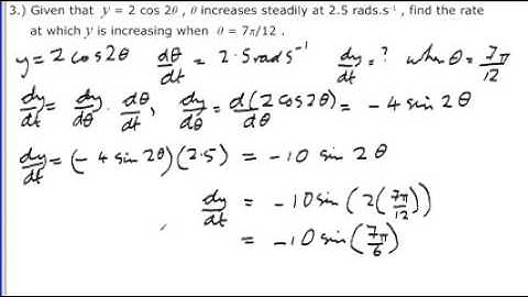 The Chain Rule #3 - Rate of change problem from A-level Maths Tutor