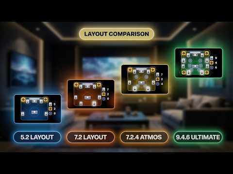Surround Sound Layouts Explained — 5.2 vs 7.2 vs 7.2.4 vs 9.4.6 (Dolby Atmos, DTS:X & More)