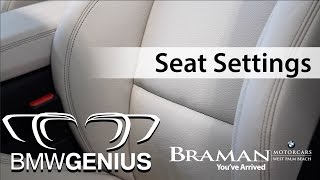 How to program your Seat Settings in your BMW - Celine Pelofi Genius HotButtons