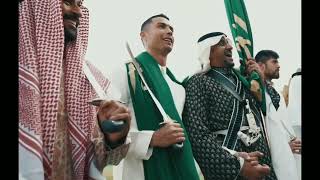 كريستيانو رونالدو يرتدي الزي السعودي في يوم التأسيس 😍🔥🇵🇹Cristiano Ronaldo in Saudi Arabia