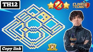 New War Base Th12 2021 | Unbeatable Th12 War/Hybrid Base Link |Th12 base Anti 3 star | CWL Base |COC