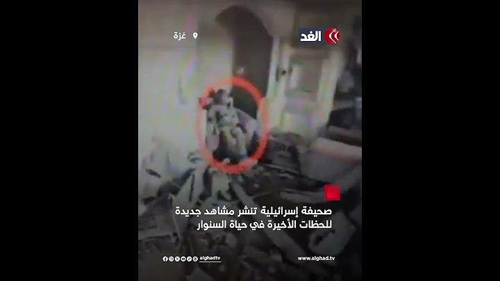 مشاهد جديدة لرئيس المكتب السياسي السابق لحركة حماس يحيى السنوار قبيل اغتياله  في أكتوبر الماضي