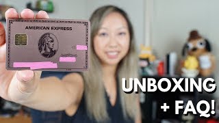 NEW Metal Amex ROSE GOLD Card Unboxing (Limited Edition) + FAQ