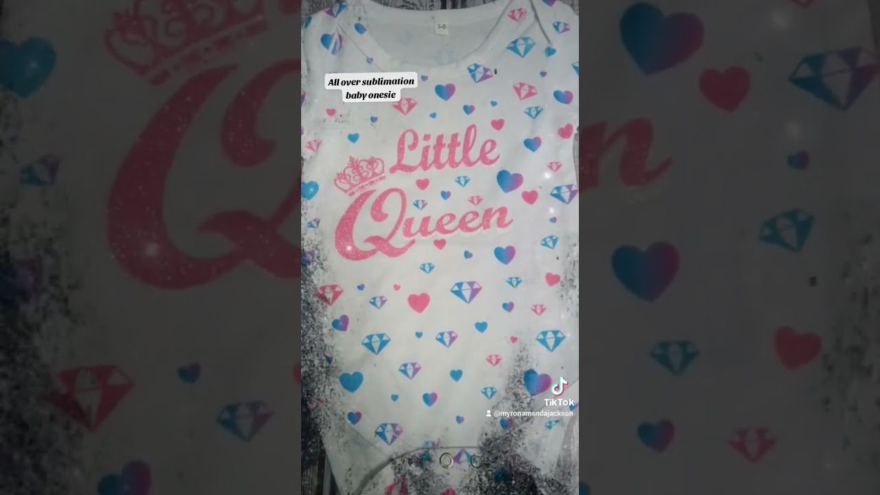 All over sublimation baby onesie