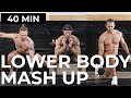 40 Min Home Leg Workout with Weights (Quads, Glutes, Calves & Hamstrings) MASH UP