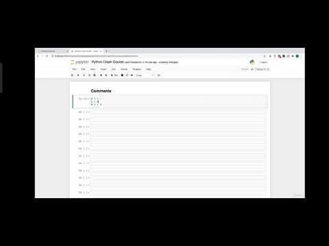 Python Crash Course | Comments in Python | Python Learning