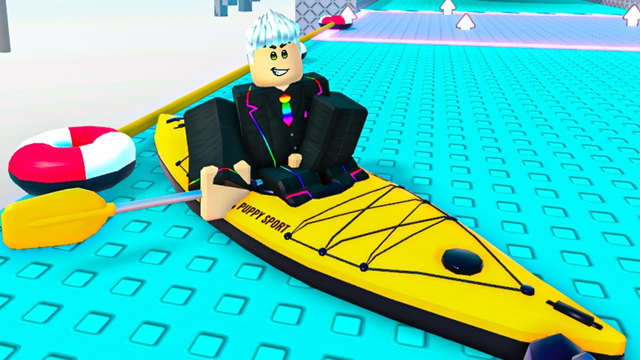 Remando Pelas Águas do Roblox Conheça os Desafios do Kayak! YouTube