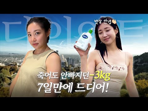 [감량 브이로그] 🇺🇸LA출국 D-7 체중감량 챌린지 I 다이어트의 중요성 (똥배 관리 치트키, 식단, 운동, 자기관리)