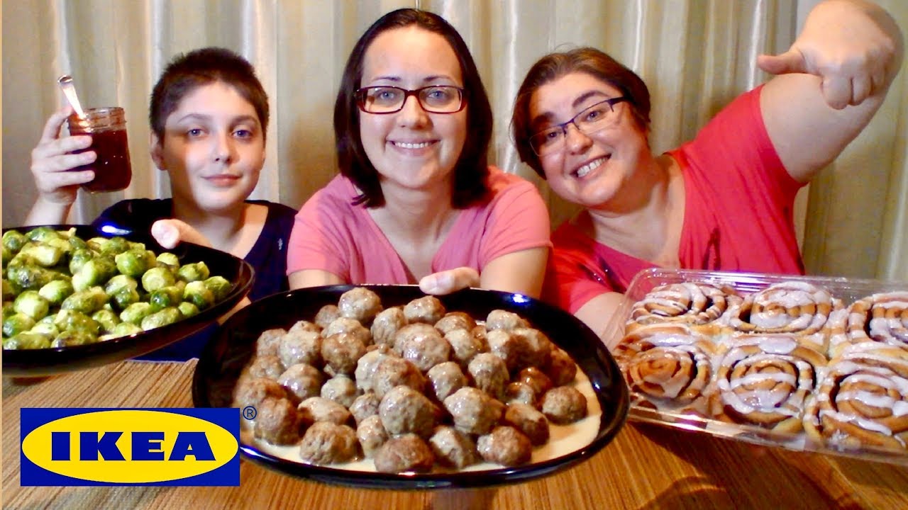 Ikea Meatballs And Cinnamon Buns | Gay Family Mukbang (먹방) - Eating Show