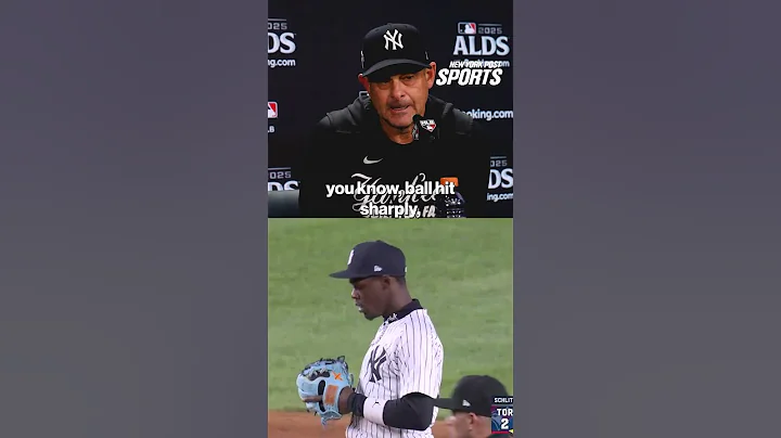 Aaron Boone on Jazz Chisholm Jr.'s critical error #shorts