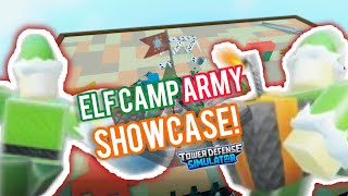 X-MAS ELF TOWER ARMY SHOWCASE! 🔫 | Tower Defense Simulator screenshot 5