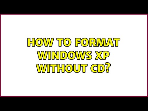 How to format Windows XP without CD? (4 Solutions!!)