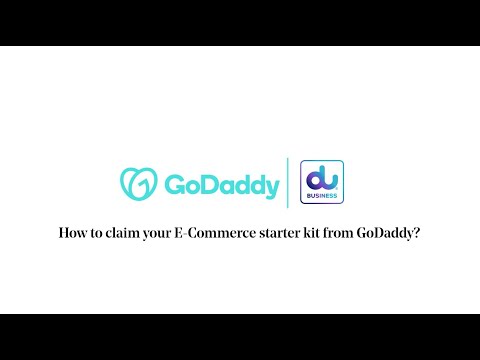 How to set up you eCommerce starter kit from Du Business and GoDaddy