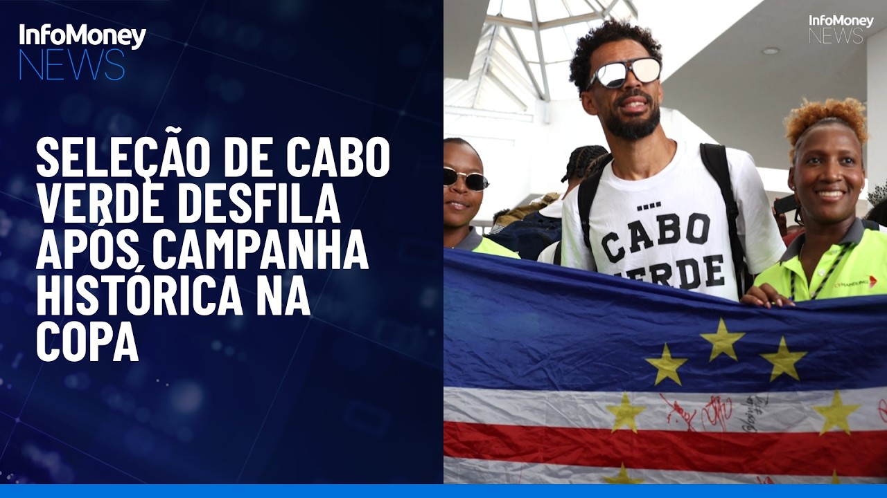 Seleção de Cabo Verde desfila após campanha histórica na Copa