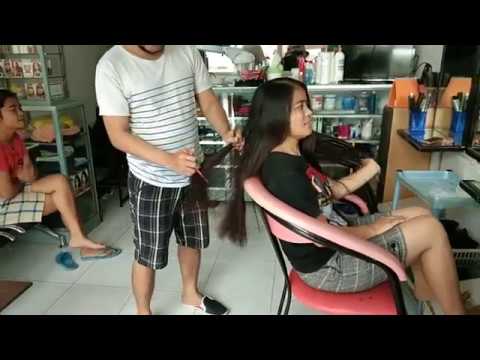Dua wanita  bersaudara potong  rambut  YouTube