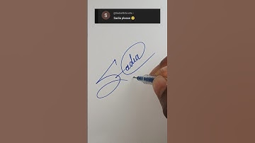 Sadia name signature style. #uniquesignature #signature #stylishsignature