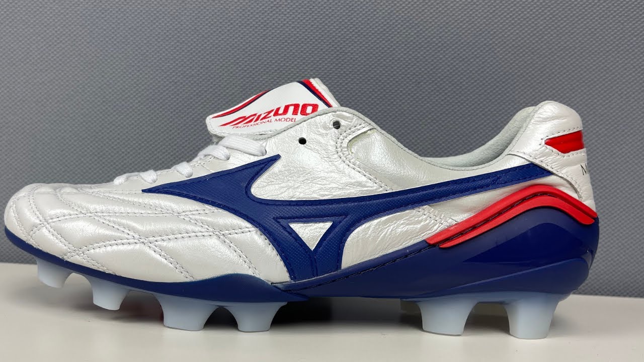 Mizuno Morelia Wave Made in Japan FG - White/Blue LIMITED EDITION