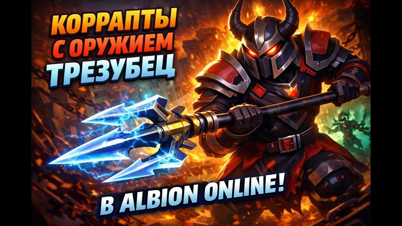 Albion Online | good pvp Corrupted Lair | Альбион онлайн пвп в кораптах | Трезубец.