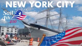 Sail 4th 250 New York City LIVE Tall Ships in NYC Heat Wave