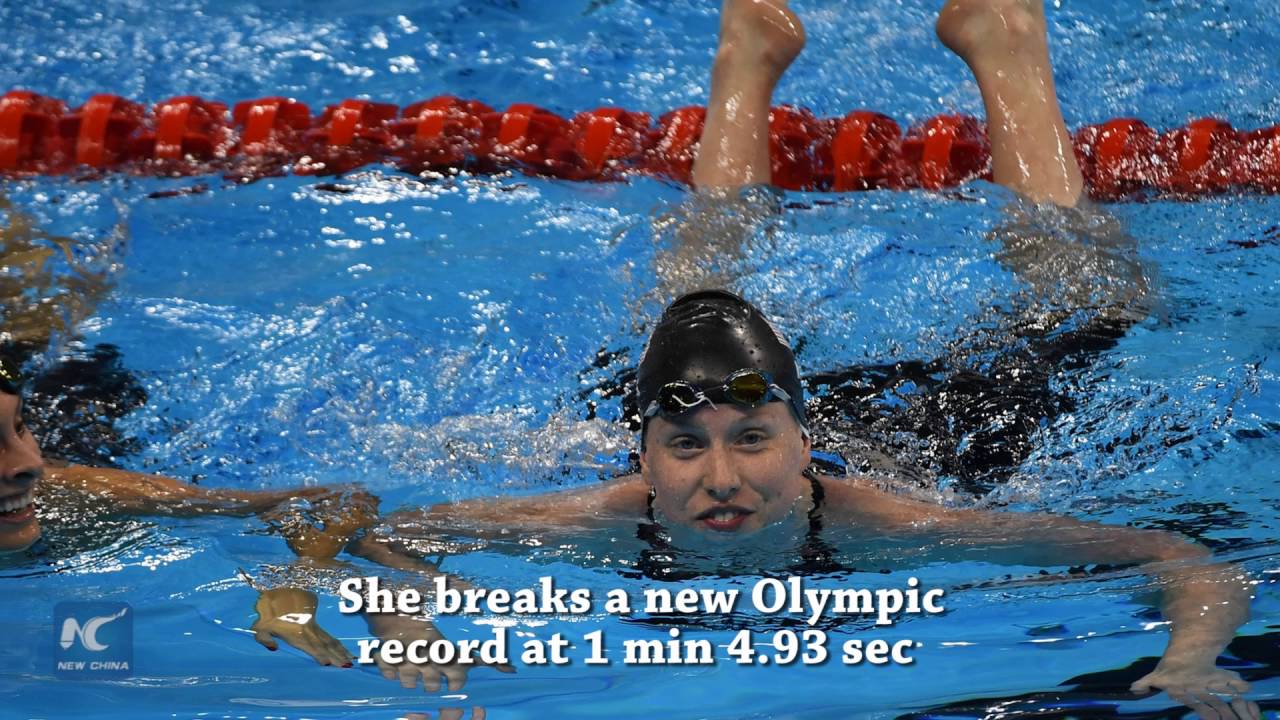 U.S. swimmer Lilly King wins gold in women's 100m breaststroke