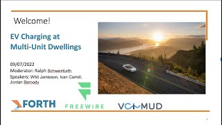 Forth/Freewire Webinar: EV Charging at Multi Unit Dwellings