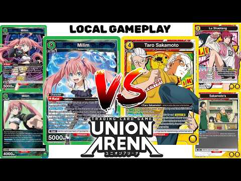 [Union Arena] Local Gameplay–Green Milim vs Yellow Sakamoto store | Round 1 (6/29/26)
