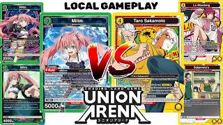 [Union Arena] Local Gameplay–Green Milim vs Yellow Sakamoto store | Round 1 (6/29/26)
