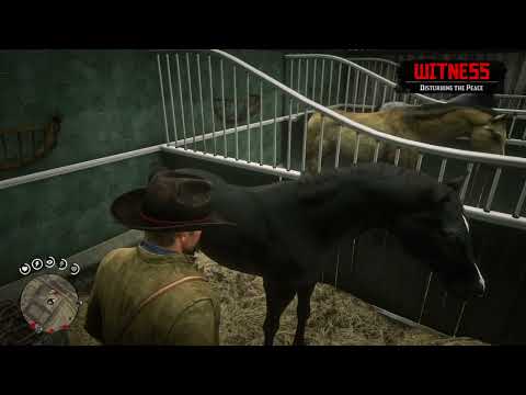 RDR2 How to steal a horse from Saint Denis Stable in Ch. 4 no bounty (Black Arabian in video)