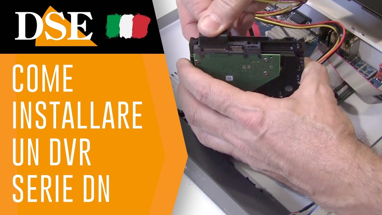DSE tutorial - Come installare e collegare in rete un DVR - YouTube