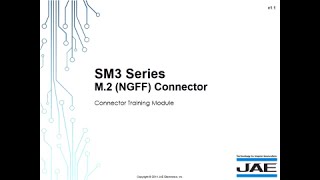 JAE M.2 Card Edge Connector (NGFF) – SM3 Series