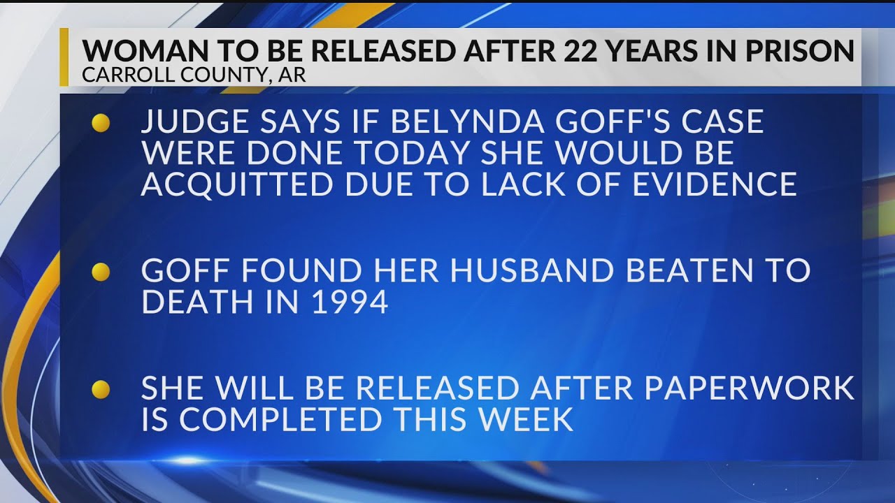 Arkansas woman released after 22 years in prison