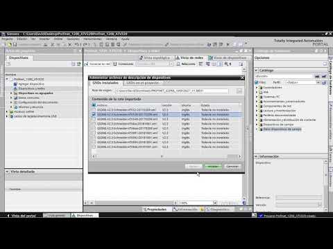 PROFINET entre PLC Siemens 1200 y VF ALTIVAR 320 (Vídeo 1): Descargar e instalar GSD en Tia Portal.