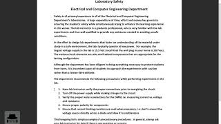 1 Lab Safety