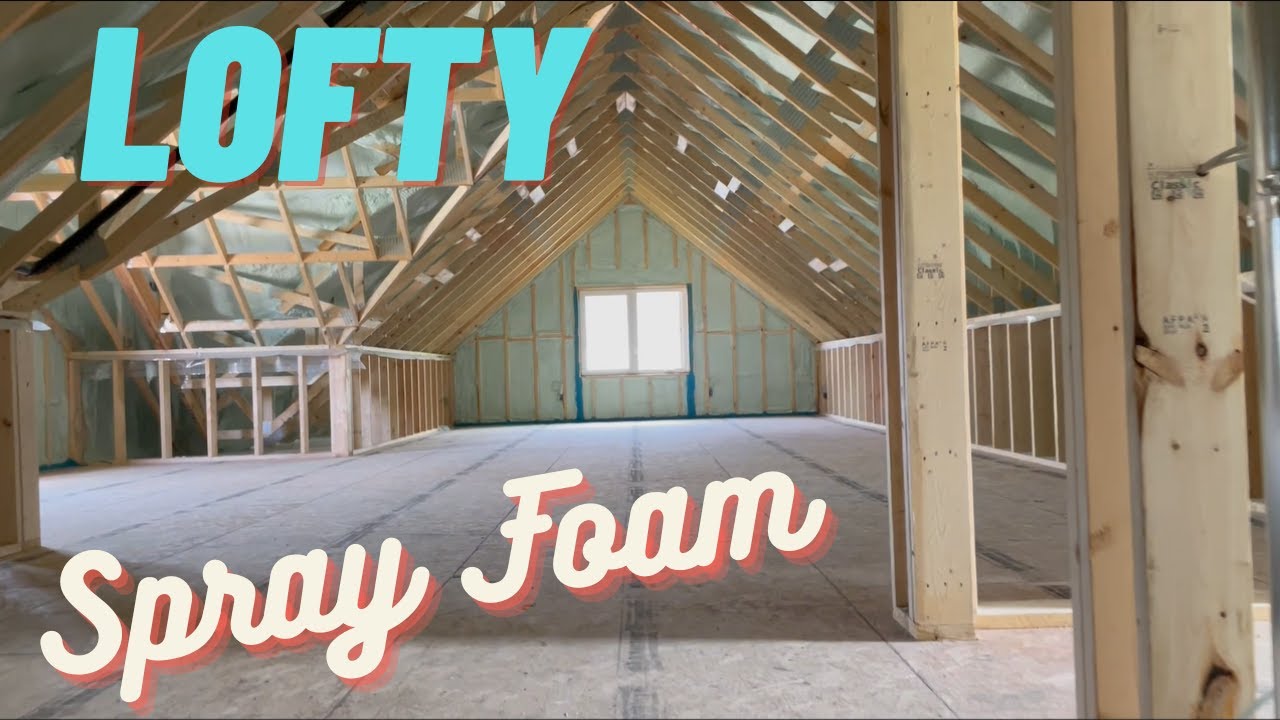 New Home Garage Loft Gets Spray Foam Insulation, image size:1280x720