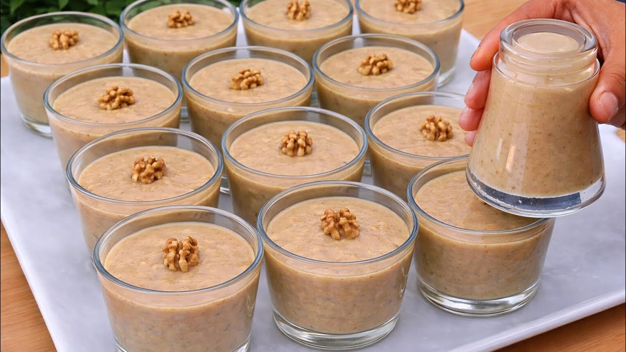 تحلية رمضان صحية💯بدون سكر ولا نشا ولا فلان ولا ياغورت ب2مكونات مستحيل تجربيها ومتعاوديهاش 👌😋