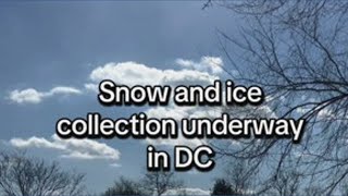 DC is collecting snow and dumping it at RFK