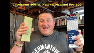 Cheefarcut Pro 400 vs. Naniwa Diamond 400 — Microscope Scratch Pattern Comparison