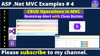 💡 Bootstrap Alert with Close Button in ASP.NET MVC | Show Success Message After Data Submission