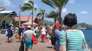 Getting Off Harmony Of The Seas In Charlotte Amalie, St. Thomas, Us Virgin Island
