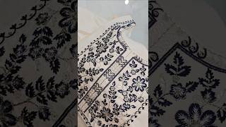 Beautiful Floral Embroidered Yoke Design cotton Straight Kurta #shorts