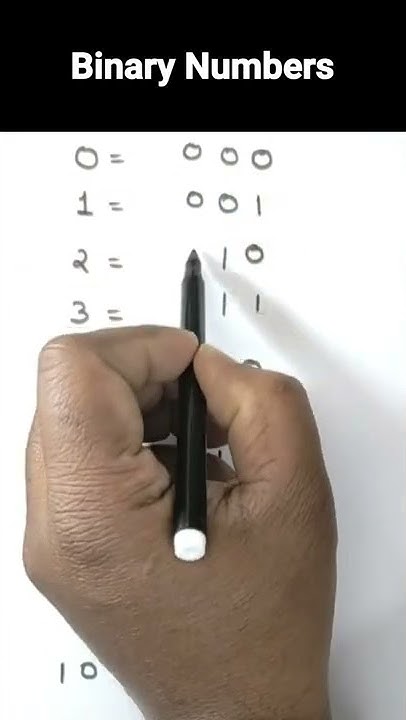 How to write binary numbers - YouTube