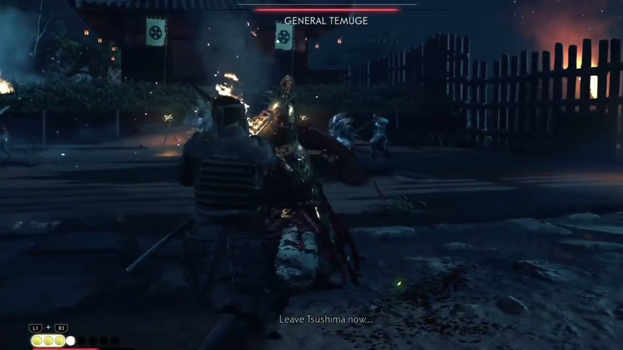 Ghost of Tsushima Combat duel with General Temuge  