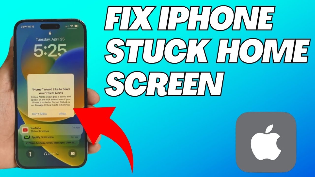 How To Reset Iphone Stuck On Lock Screen - YouTube
