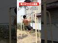 タオル懸垂の動画にご指摘のコメントをいただいたので再挑戦してきた！ #shorts #懸垂
