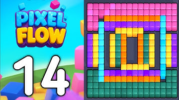 pixel flow level 14. walkthrough gameplay