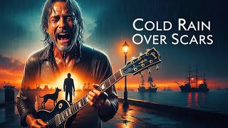 Cold Rain Over Scars 🌧️ Emotional Sad Blues Rock Ballad | Rainy Dog Blues Radio